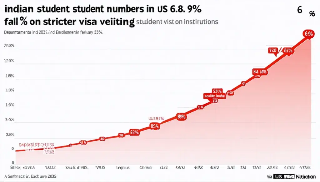 Indian Student Numbers in US Fall 6.9% on Stricter Visa Vetting