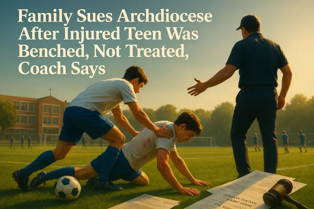 Family Sues Archdiocese After Injured Teen Was Benched, Not Treated, Coach Says