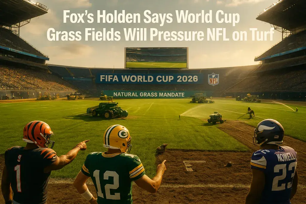 Fox's Holden Says World Cup Grass Fields Will Pressure NFL on Turf