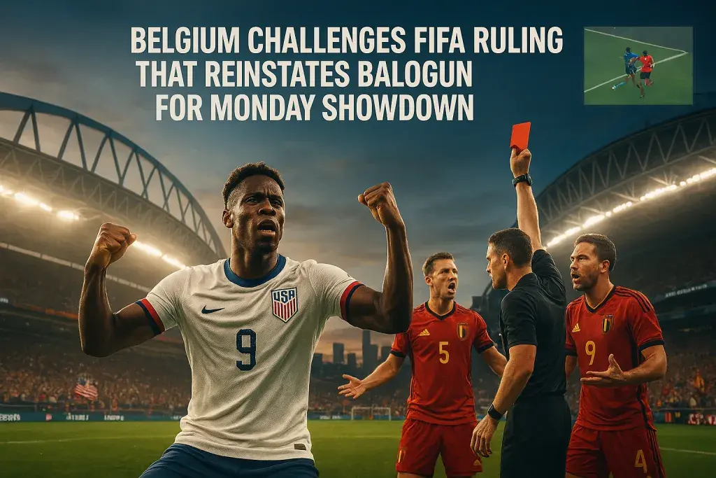 Belgium Challenges FIFA Ruling That Reinstates Balogun for Monday Showdown