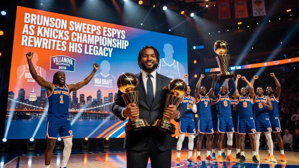 Brunson Sweeps ESPYs as Knicks Championship Rewrites His Legacy