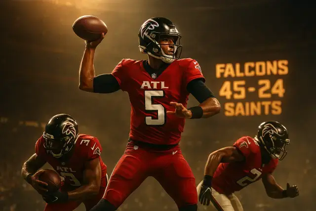 Penix Keeps Falcons Rolling As Saints' Woes Deepen